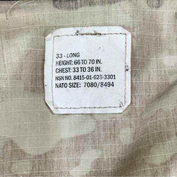 US Army insect repellent combat jacket women OCP Multicam 33 Long - Picture 8 of 12